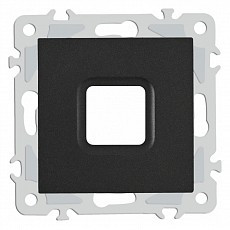 Розетка для вывод кабеля без рамки arte milano am-206 206.49-1.black